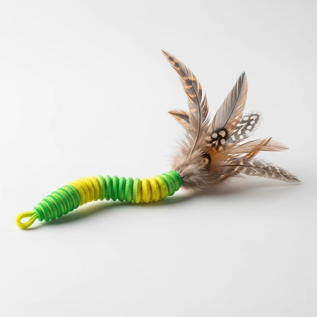FOFOS Wormie cat feather toy