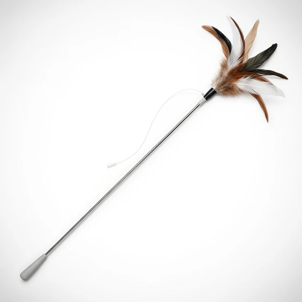 Pawise Feather teaser wand cat