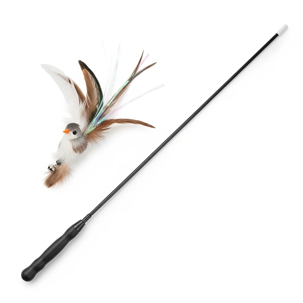 Pawise Feather teaser wand cat image 3