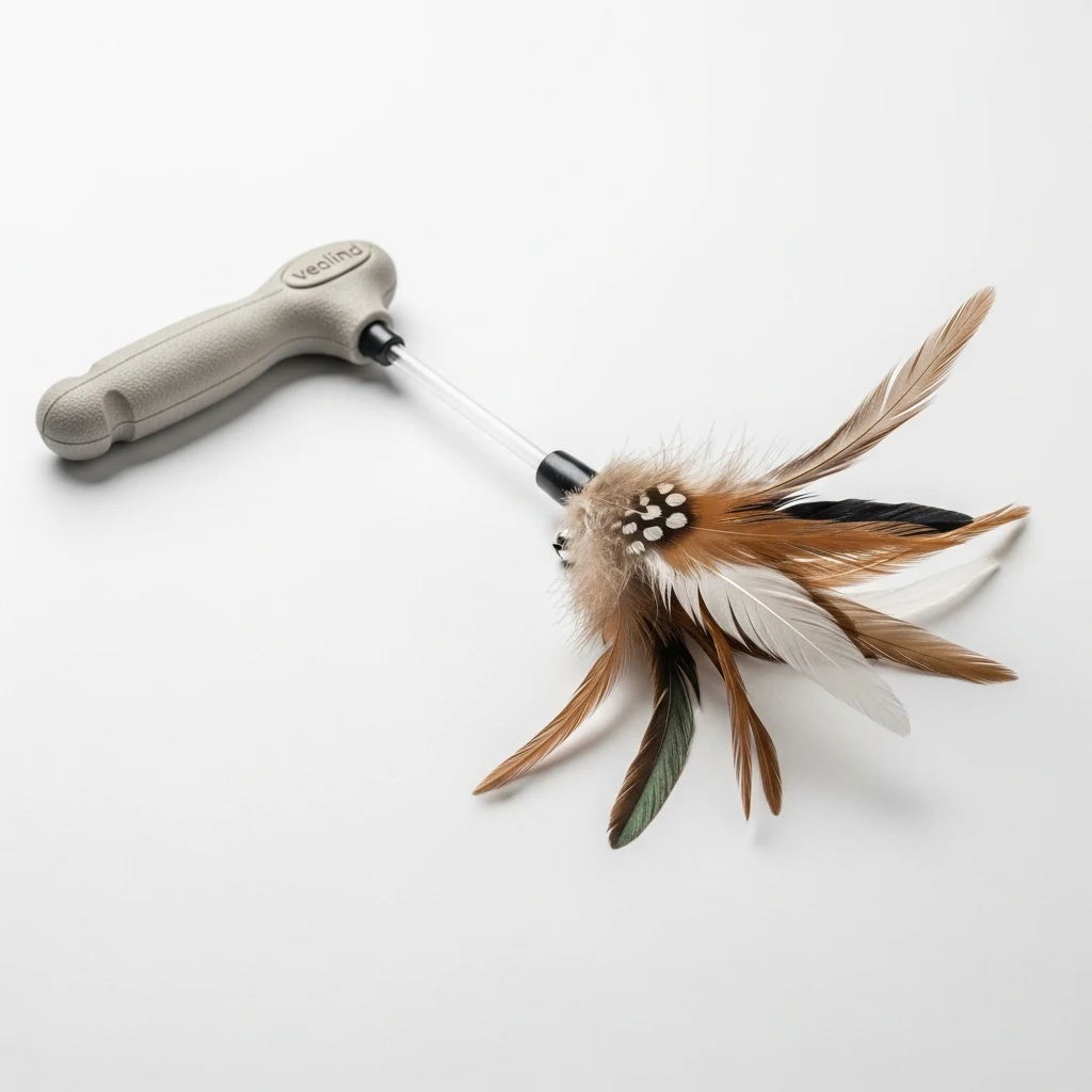 Vealind Interactive cat feather toy image 2