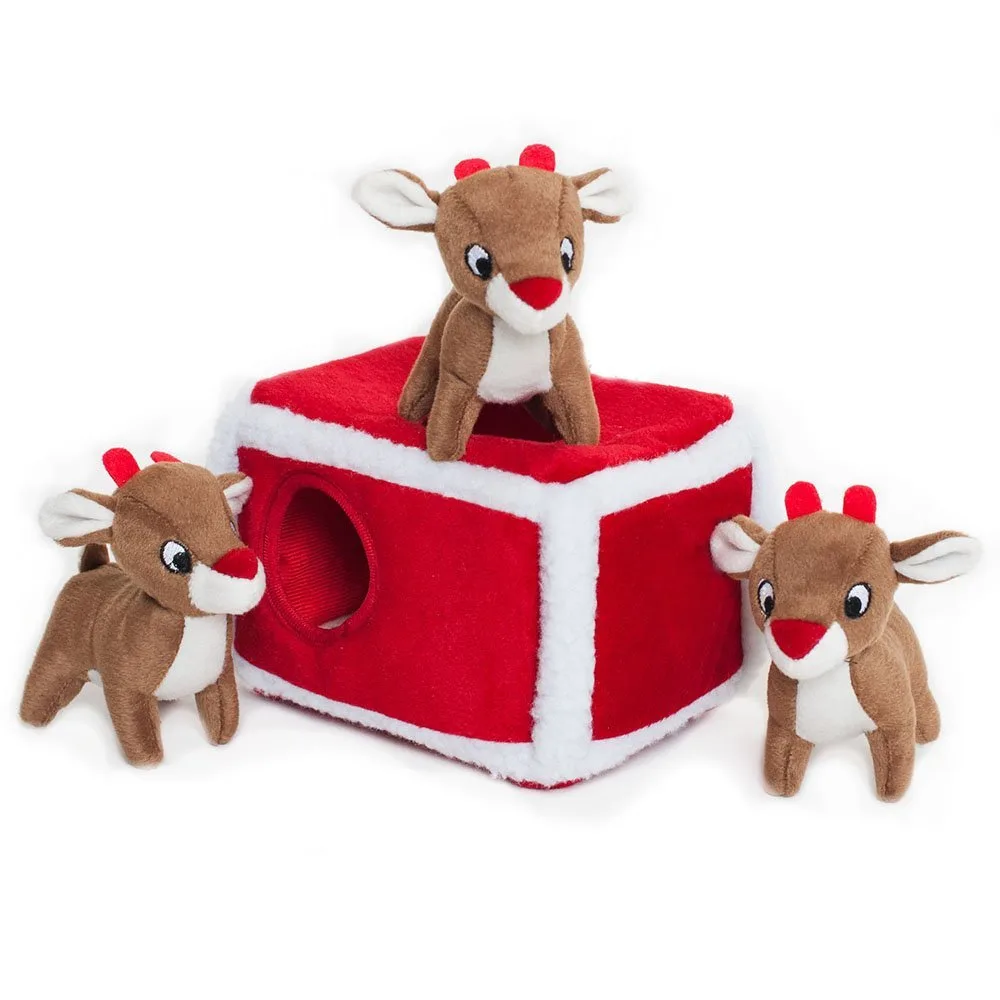 ZippyPaws Burrow log squeaky toy